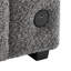 Canapé-lit modulaire réversible 96 po en tissu bouclé gris 96 po avec méridienne de rangement, porte-gobelets, port de chargement USB et coussins décoratifs