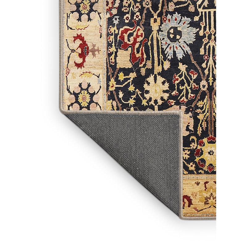 Tapis oriental noir / beige / rouge / noir Unoss, Rectangle 4 pi x 6 pi