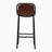 Bar Stool Brown Black Leather Barstool Bed Table Bed Stand Bedside Table