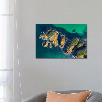 Cornwall From Above 1 Piece Wrapped Canvas Wall Art