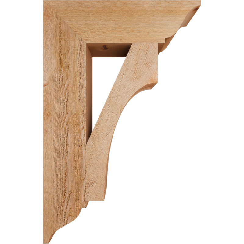 Support traditionnel Westlake, Cèdre rouge de l'Ouest, H 34 po x l 6 po x P 22 po, Rugueux