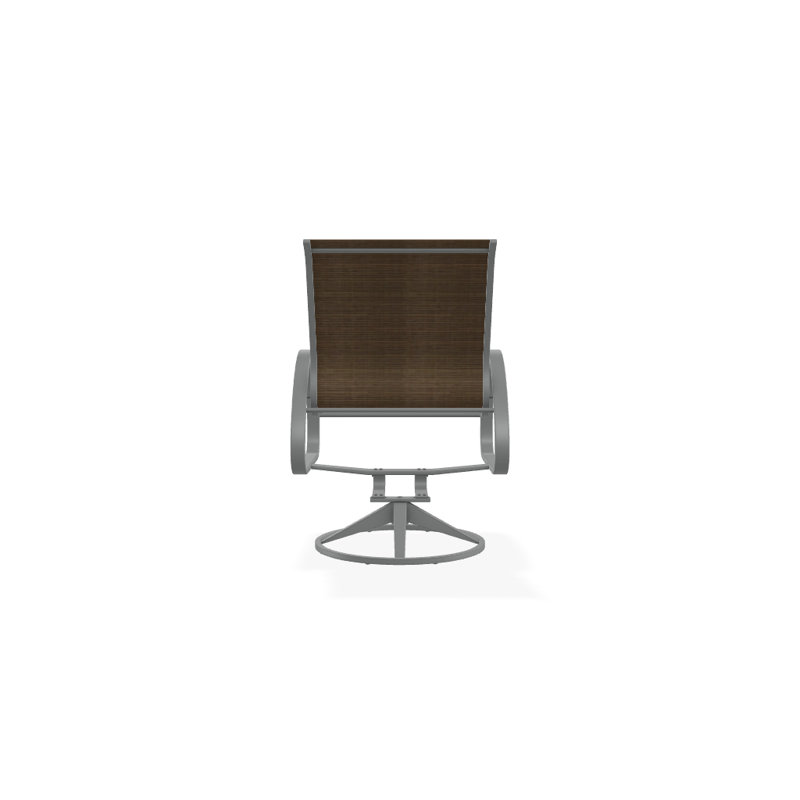 Aruba 1 Outdoor Dining Armchair, Textured Graphite, Bark Performance