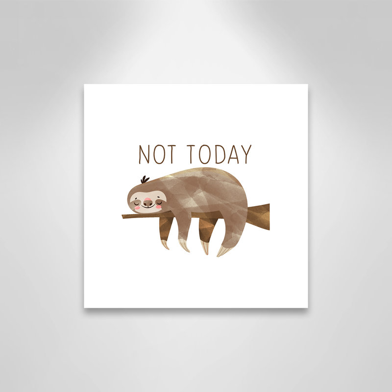 Do It Not Today, H 12 po x l 12 po x P 1,5 po, Canevas