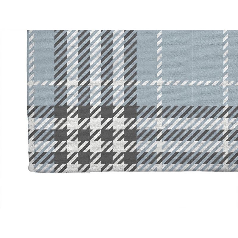 Christopher's Plaid Non-Slip Outdoor Rug, Runner 2'6" x 8'
