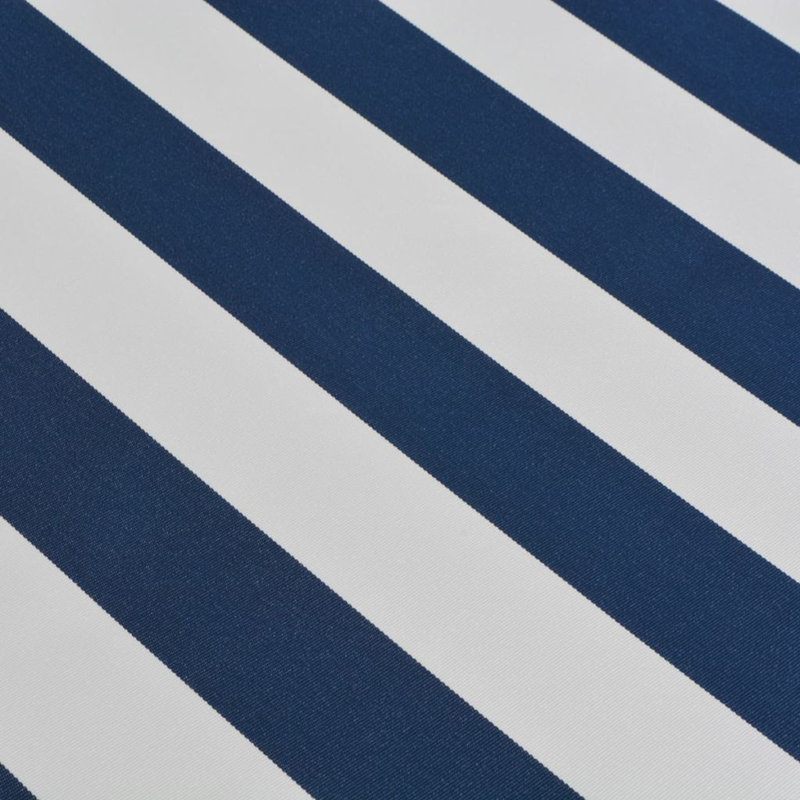 Dakota Fields 3cm D Blue/white Cover Retractable Door / Window Awning, 5m W x 3m D