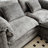 76.77" Chenille Loveseat With Ottoman-710105645