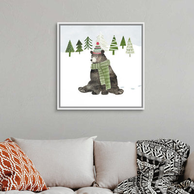 «Woodland Christmas IV» par Victoria Borges - reproduction d'art sur toile
