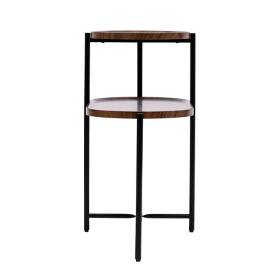 27.55" Coffee Table with Storage Shelf 2-Tier for Living Room