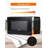 COMMERCIAL CHEF 1.1 Cu Ft Microwave with 10 Power Levels, Small Microwave with Push Button-37245756