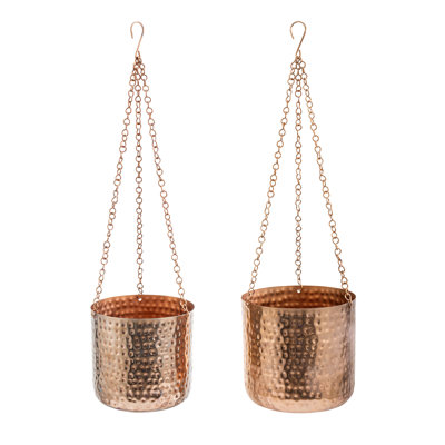 Pots de fleurs muraux suspendus en métal
