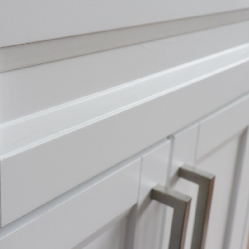 Base de meuble-lavabo simple 24 po seulement, Blanc