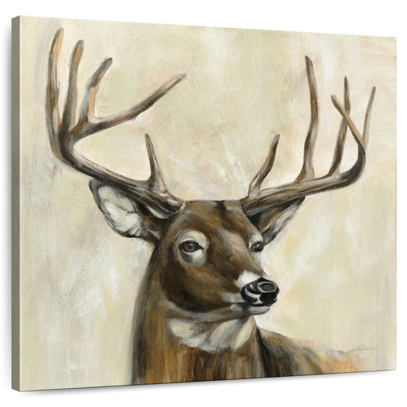 Bronze cerf, H 16 po x l 16 po
