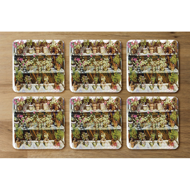 Square 6 Piece Coaster Set