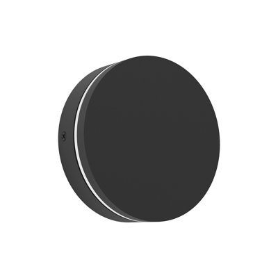 Matte Black 14cm H Integrated LED Outdoor Sconce