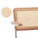 Ayris Adjustable Height Swivel Leather Task Chair with Rattan Back and Arms