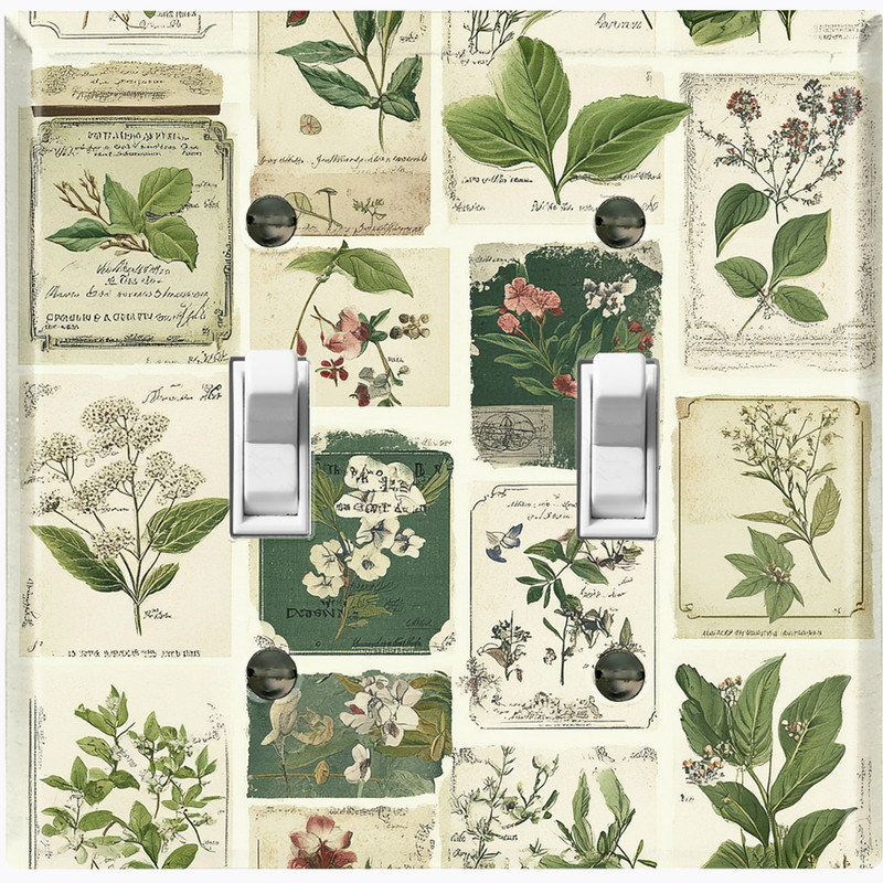 Plants Plants & Flowers Standard Wall Plate, Double # 2