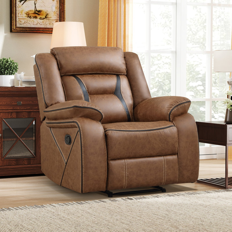 Fauteuil inclinable manuel standard Etherine, Brun