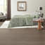 Ensemble de literie en velours vert luxueux, taille simple TG, conception moderne avec coussin décoratif
