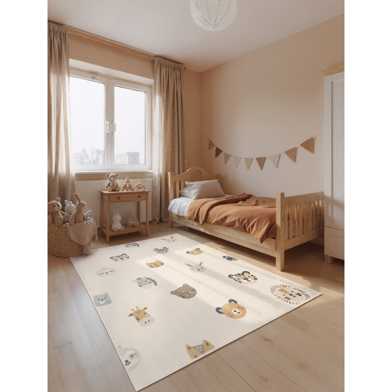 Hanse Home Kids Rug Tiny Zoo, Childrens Carpet, Kids Room, Motive Rug For Child