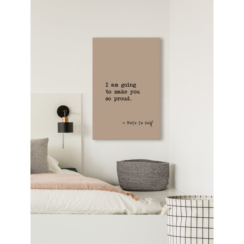 " Note To Self ", 12" H x 8" W x 1.5" D