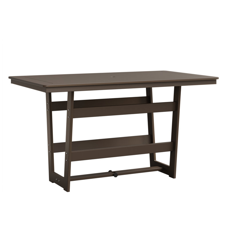 Berlin Gardens Hudson 70″ Rectangular Bar Table, Clay