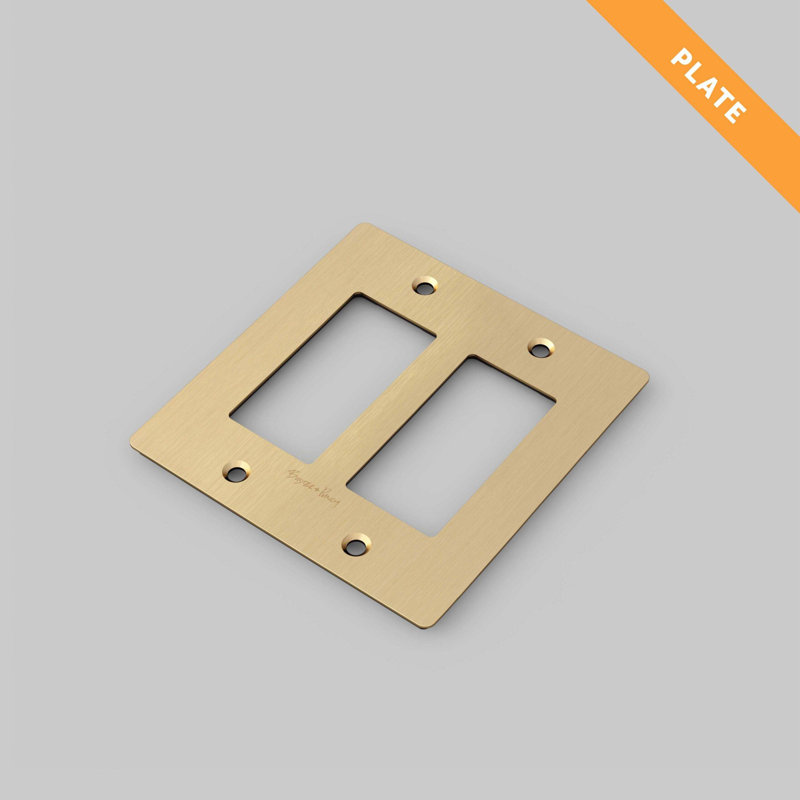 2G Plate / Logo, Brass