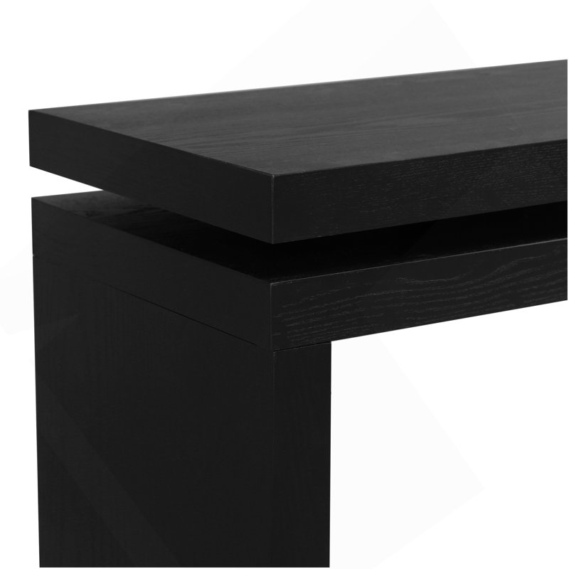 Console de 60 po Farmhouse, Noir