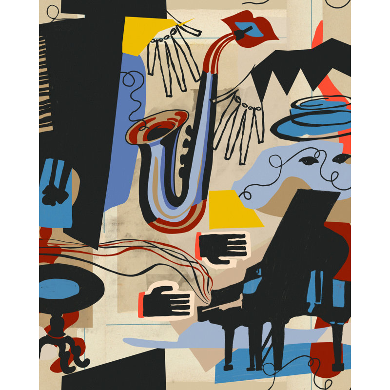 JAZZ LIVE Wallpaper Roll, Taupe