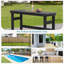 Table d'extérieur rectangulaire Raise-1080583925