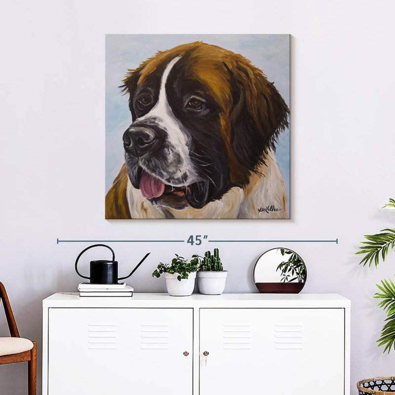 Crowle Saint Bernard, 30" H x 30" W