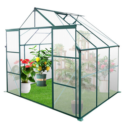 Serre avec porte de sécurité - Gardez les intrus à l'écart, robuste pour le jardinage tout temps