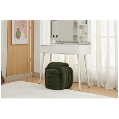 Tabouret moderne en chenille avec nœuds
