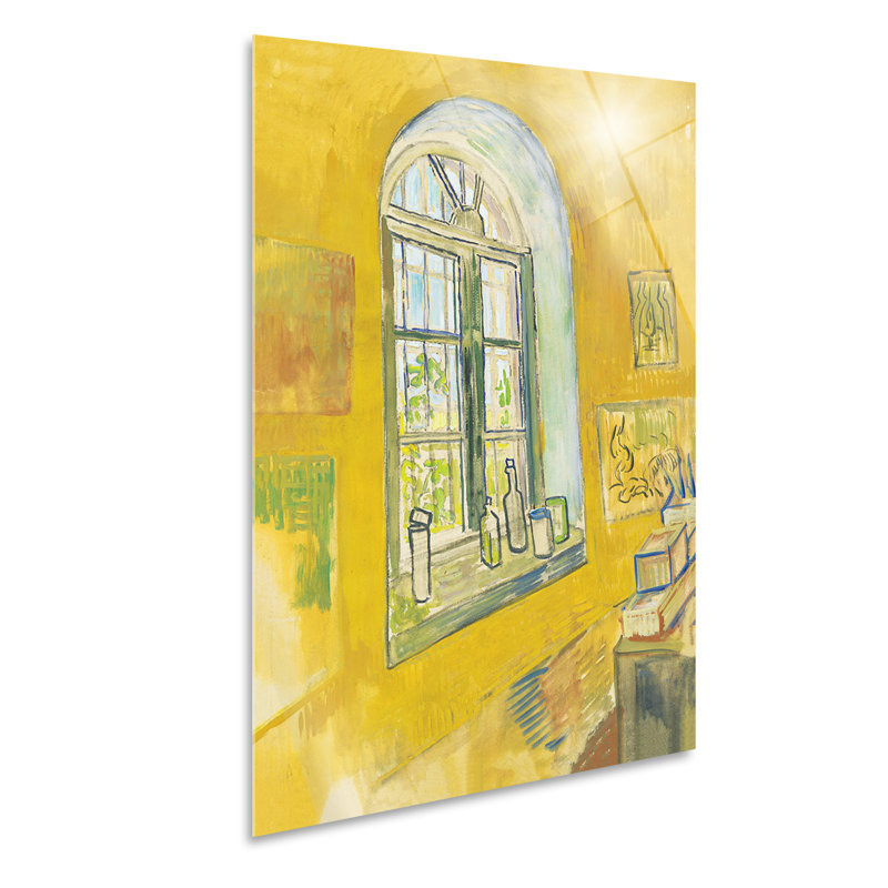 Window Into The Studio by Vincent Van Gogh - No Frame Painting on Plastic / Acrylic, 95cm H x 65cm W