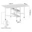 146cm x 90cm Foldable Wardrobe Desk