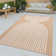 Tapis moderne intérieur et extérieur avec motif de lignes bohémiennes