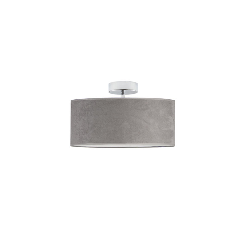 Vannatter Fabric Semi Flush Mount, Grey