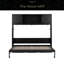 Lit escamotable double avec armoires de rangement