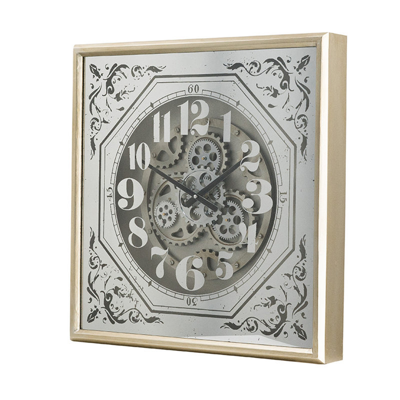 Horloge murale en bois manufacturé