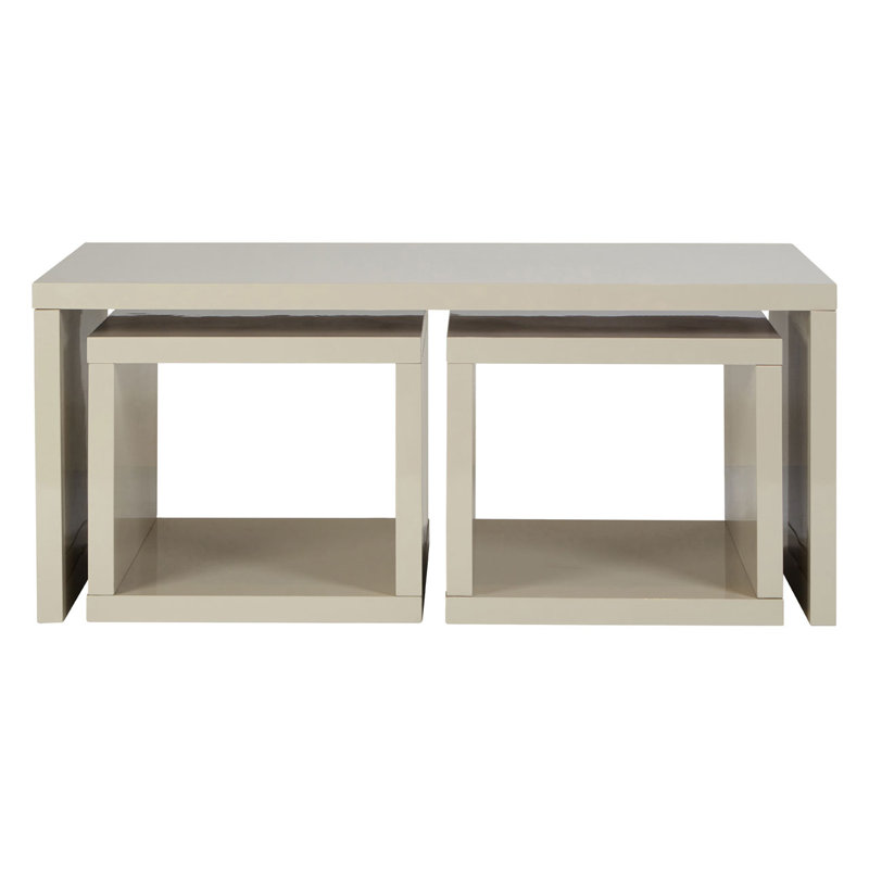 Henderson 3 - Piece Living Room Table Set, Light Grey