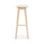 Tabouret de bar tapissier Beryl (30 po) - paquet de 2, similicuir blond / sésame-96615132-96615135-96615133