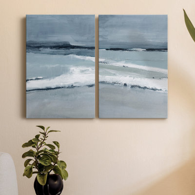 " Sea Lines I " 2 - Pieces Painting Print