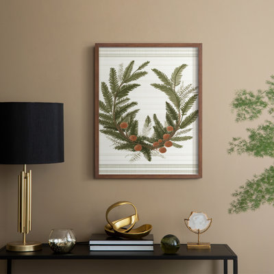 «Christmas Holiday Art» CECLXIV, reproduction d'art encadrée - bois massif