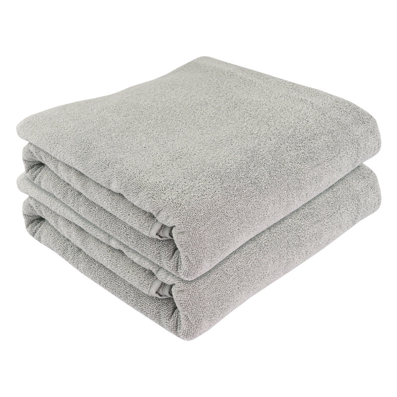 100% Cotton Midweight Bath Towel, Gray