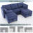 Dilen 5 - Piece Upholstered Sofa Modular Storage Couch & Ottoman-1231071712