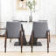 Set Of 2 Side Chairs With Walnut Finish