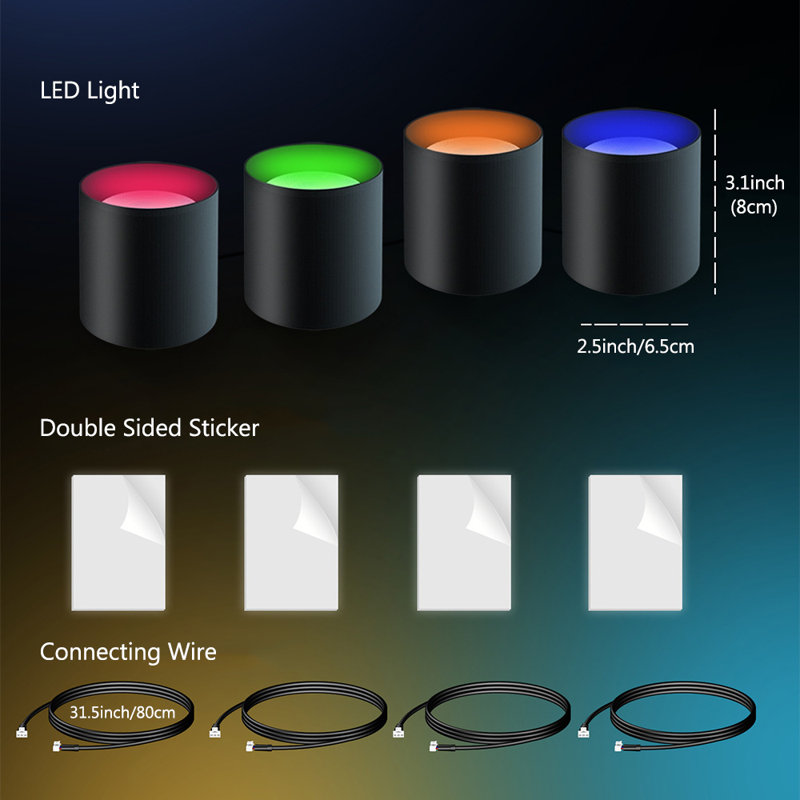 LED Plug-in Flush Mounted Sconce