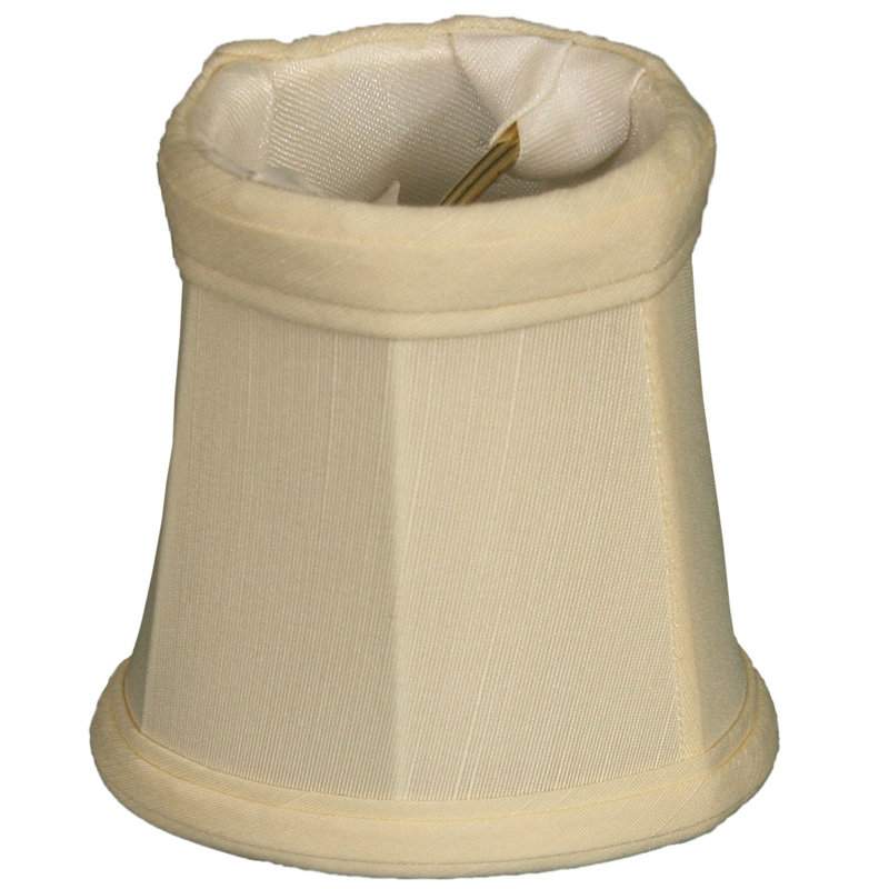 abat-jour en lin à candélabre H 4,25 po (attache), Coquille d'œuf