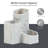 Plastic 3 Compartment Makeup Organizer