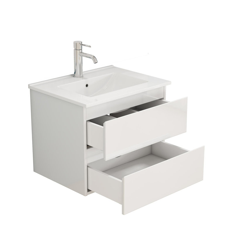 Meuble-lavabo de salle de bain avec lavabo, 24"