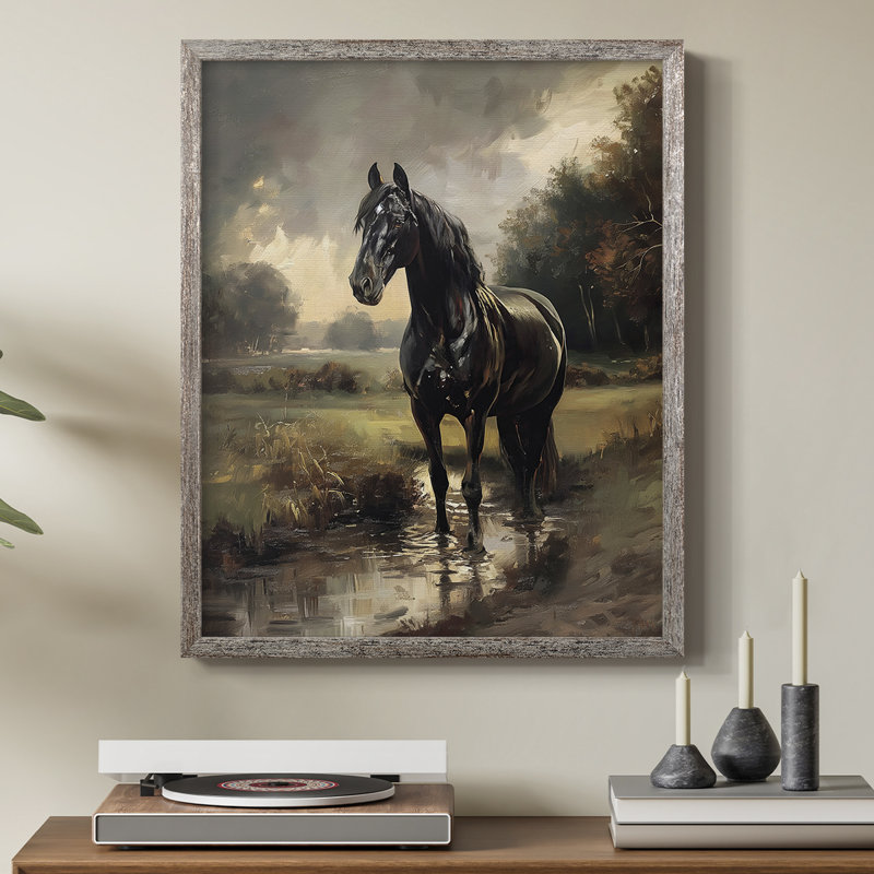 ANIMALS Series CCCCI, reproduction encadrée - bois massif, H 11 po x l 9 po